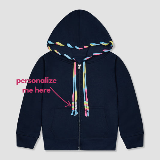 Tye Dye (yellow/pink/blue) Laced Hoodie 🏄‍♂️