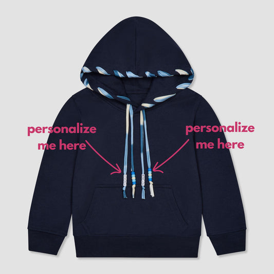 Blue & White Laced Hoodie💙